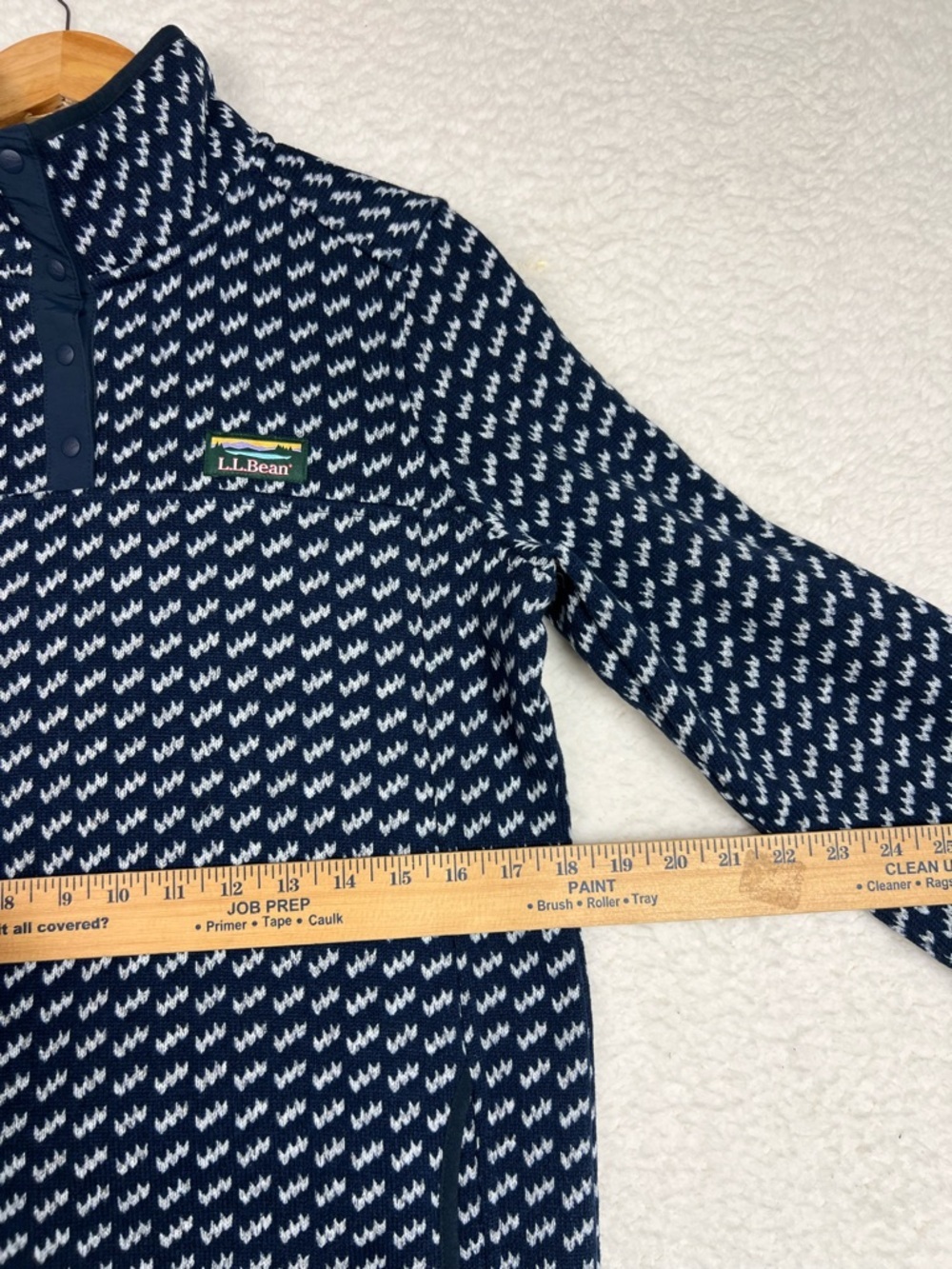 LL Bean Large TALL Sweater Fleece Pullover Birdseye T
Snap Women’s Size S Tall - Picture 6 of 12